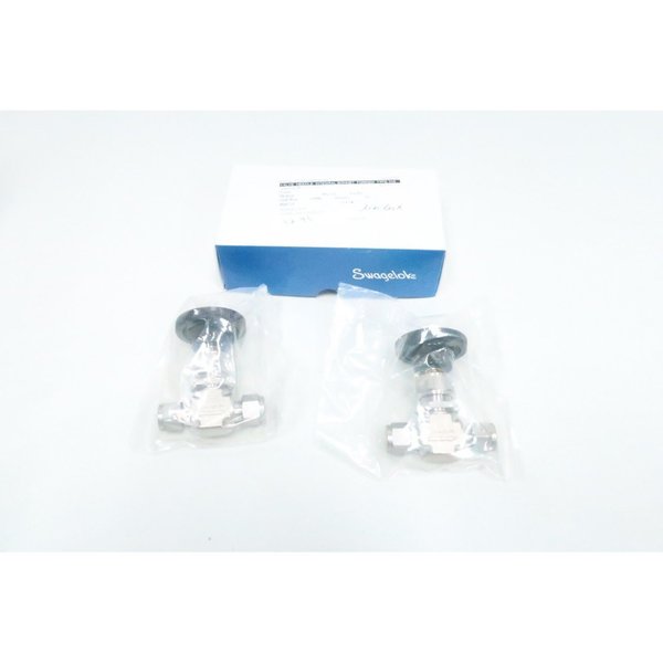 Swagelok Box of 2 Manual Tube Stainless 5000PSI 3/8in Needle Valve SS-1RS6-W20-27141